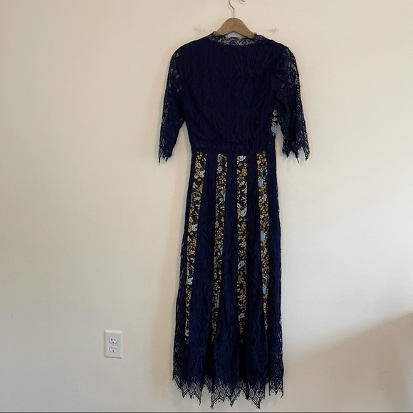 NWT Foxiedox Josefine Lace & Clip Dot Midi Dress - Picture 5 of 7